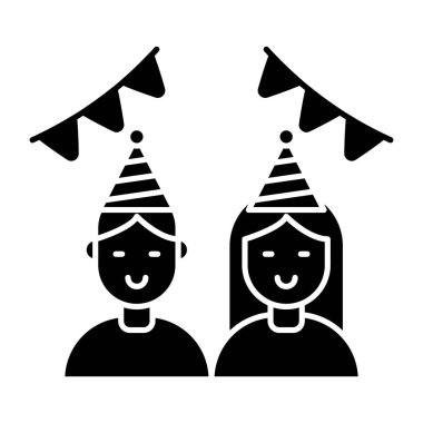 Doğum günü çocuğunun güzel bir tasarım simgesi.