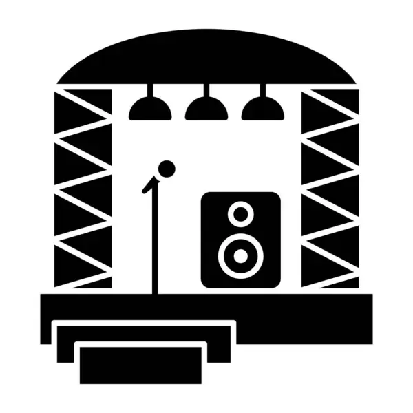 Konser sahnesinin yaratıcı tasarım simgesi