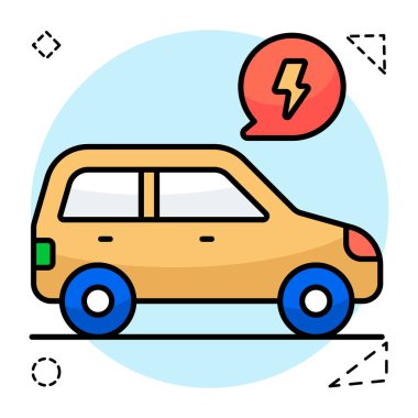 Araba gücünün modern tasarım simgesi