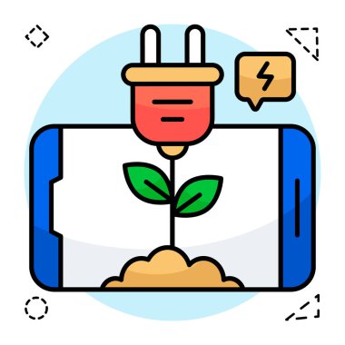 Eşsiz bir eko dolgu tasarımı simgesi