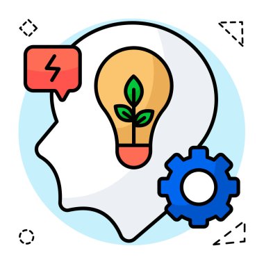 Ekonomi fikrinin yaratıcı tasarım simgesi