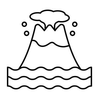 Volkanın düzenlenebilir tasarım simgesi.