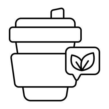 Düzenlenebilir bir paket içecek tasarımı simgesi