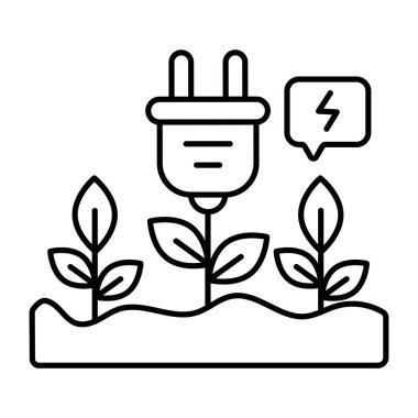 Eşsiz bir eko dolgu tasarımı simgesi