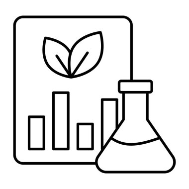 Eko analizlerin yaratıcı tasarım simgesi