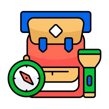 Sırt çantasının premimium indirme simgesi