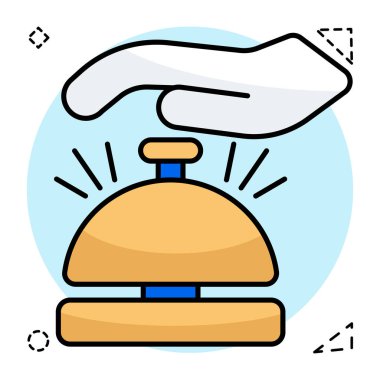 Otel çanının modern tasarım simgesi