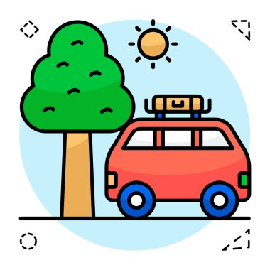 Yolculuğun modern tasarım simgesi