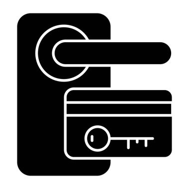 Kart kapı kilidinin eşsiz tasarım simgesi