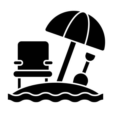 Güverte sandalyesinin modern tasarım simgesi