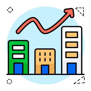 Gayrimenkul değeri olan bir premium tasarım simgesi