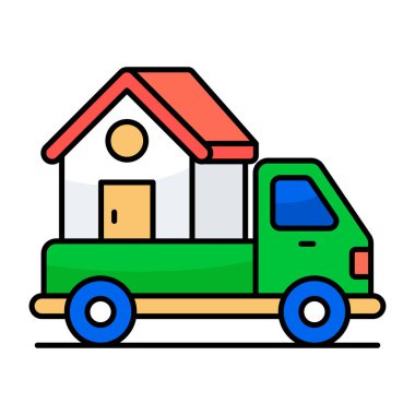 Eve taşınmanın modern tasarım simgesi