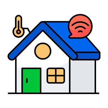 Akıllı evin vektör tasarımı