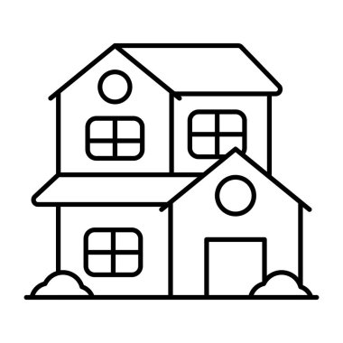 Bungalovun düzenlenebilir tasarım simgesi