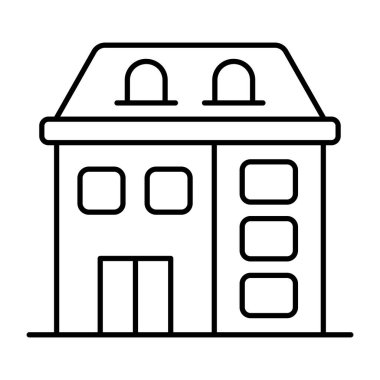 Bungalovun düzenlenebilir tasarım simgesi