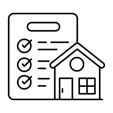 A unique design icon of property paper