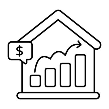 Gayrimenkul değeri olan bir premium tasarım simgesi
