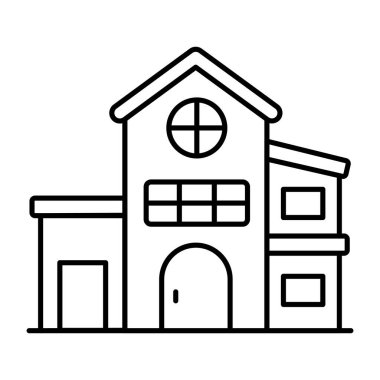 Bungalovun düzenlenebilir tasarım simgesi