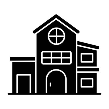 Bungalovun düzenlenebilir tasarım simgesi