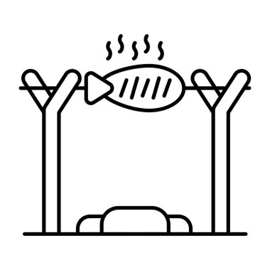 Izgara balığın en iyi indirme simgesi