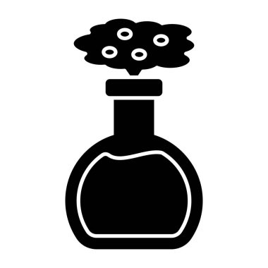 Kimyasal şişenin düzenlenebilir tasarım simgesi