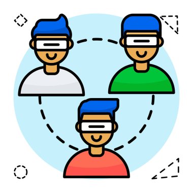 Beyaz arkaplanda izole edilmiş takımın simge tasarımı