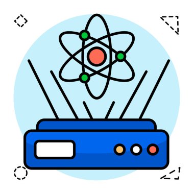 Hologramın moda vektör tasarımı, düz düzenlenebilir simge