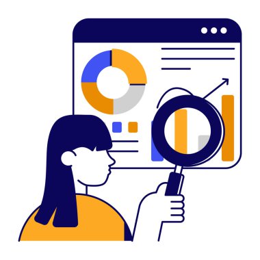 Veri analizinin premimium indirme simgesi