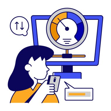 Sistem hız optimizasyonunun modern tasarım simgesi