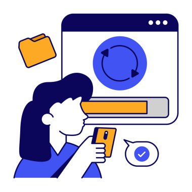 Web sayfası güncellemesinin yaratıcı tasarım simgesi