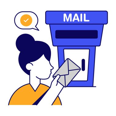 Posta kutusunun modern tasarım simgesi