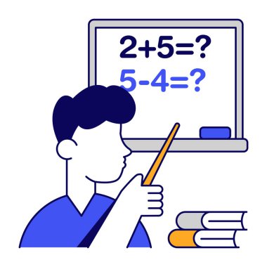 Matematik sınıfının yaratıcı tasarım simgesi