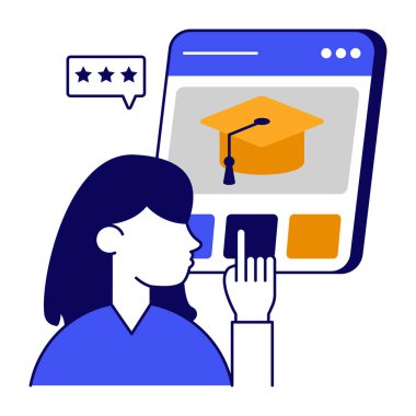 Eğitim web sitesinin mükemmel tasarım simgesi
