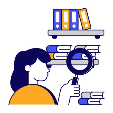 Arama kitaplarının vektör tasarımı