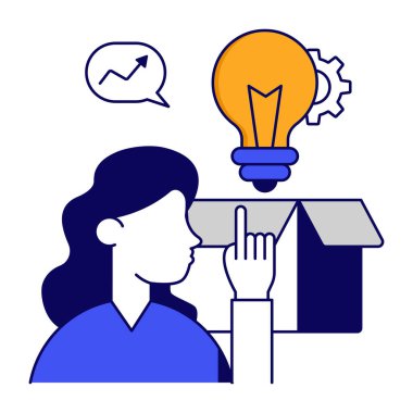 Yaratıcı paketin modern tasarım simgesi