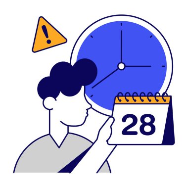 Takvimli saat, zaman çizelgesinin simgesi