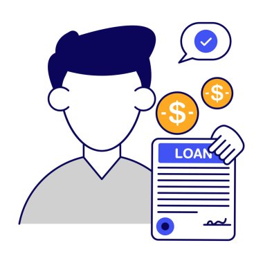 Kredi kağıdının düz tasarım simgesi