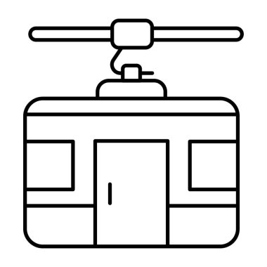 Teleferiğin yaratıcı tasarım simgesi