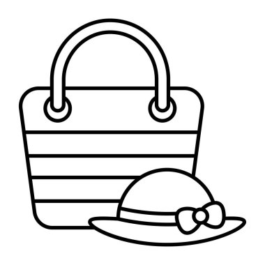 El çantası ve kapak tasarımı simgesi