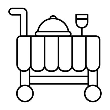 Yemek arabasının eşsiz tasarım simgesi