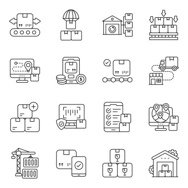 Lojistik ve Kargo Hattı Simgeleri