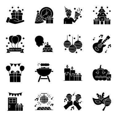 Parti Katı Simgesi Paketi 