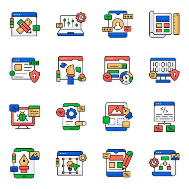 Sanat Eserleri Düz Simgeleri