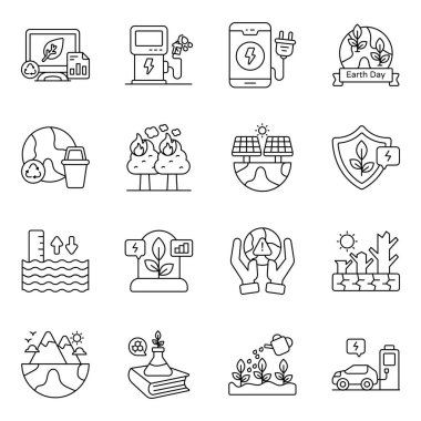 Eko satır simgeler kümesi 