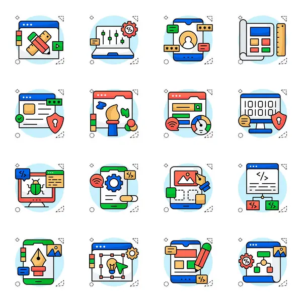 Sanat Eserleri Düz Simgeleri