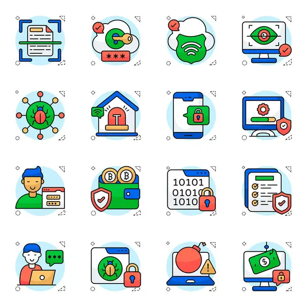 Kalkan Düz Simgesi Paketi 