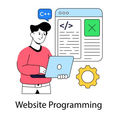 Web programlamasının eşsiz tasarım çizimi