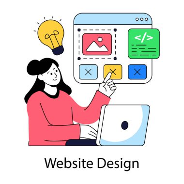 Web sitesi tasarımının benzersiz tasarımı