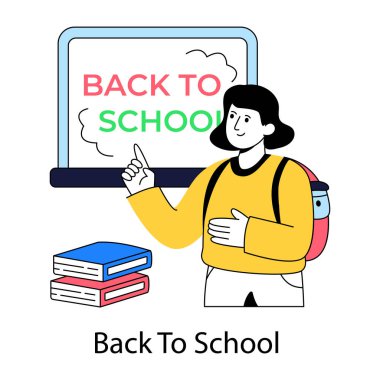 Okula dönüş için mükemmel bir tasarım.