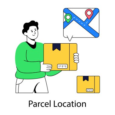 Paket konumunun mükemmel tasarım çizimi